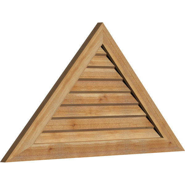 Ekena Millwork Pitch Wood Triangle Surface Mount Gable Vent Wayfair